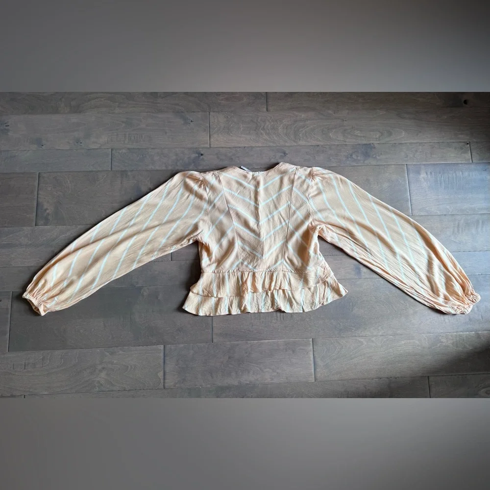 Free People Samifran Long Sleeve Top-Peach